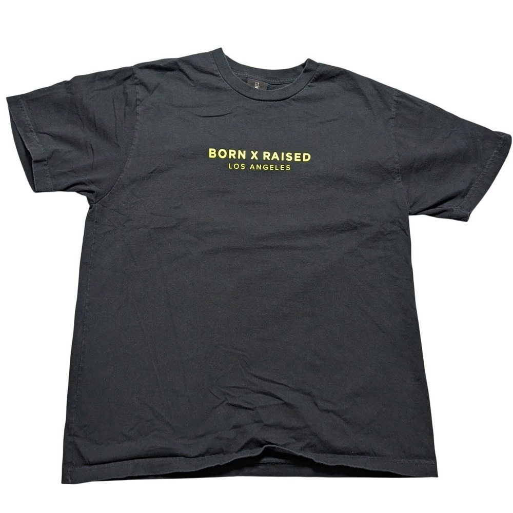 Born X Raised Los Angeles Black T-Shirt Mens Large Made in USA